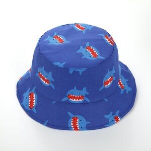 Jan & Jul Sun Hat with Shark Print- adjustable.